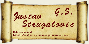 Gustav Strugalović vizit kartica